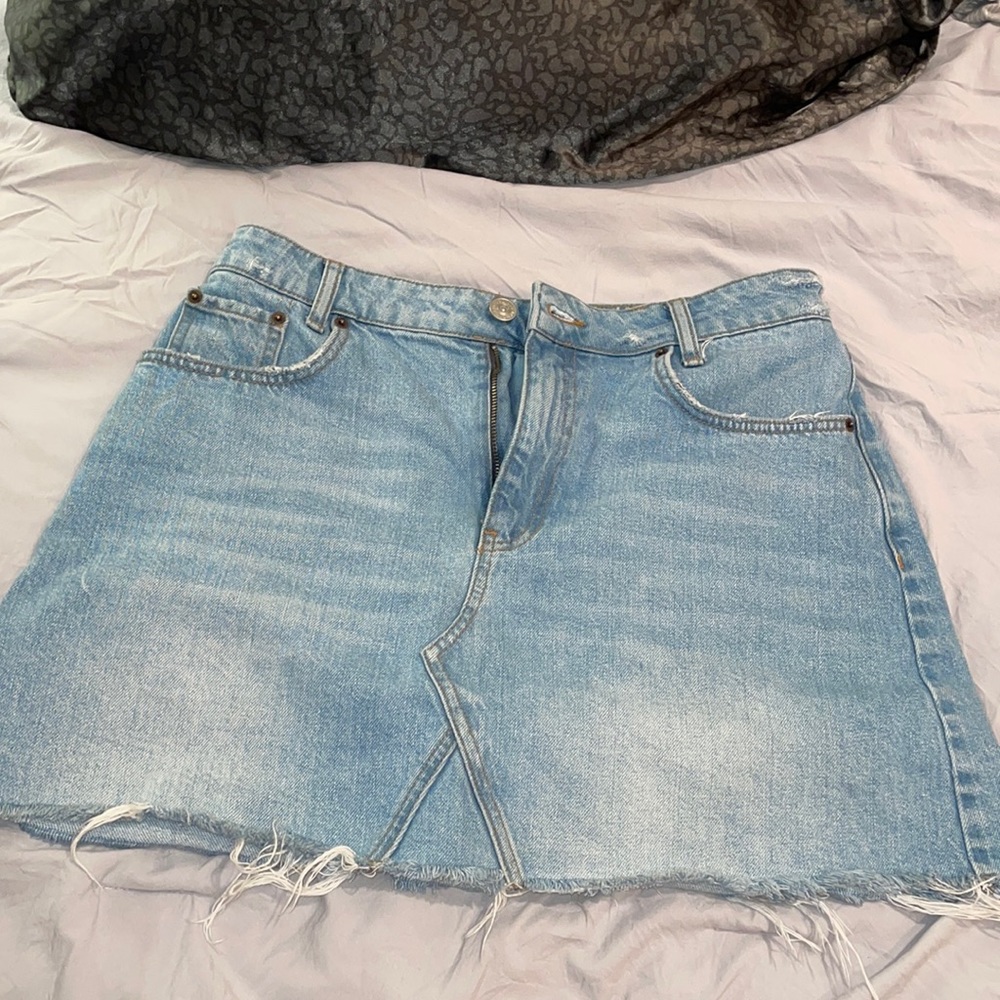 Jean mini skirt